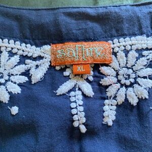 Women’s blue boho tunic